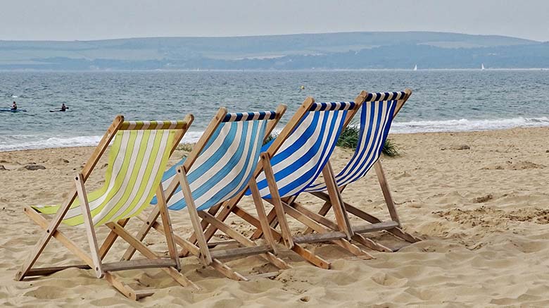 Outdoor Chairs on Beach