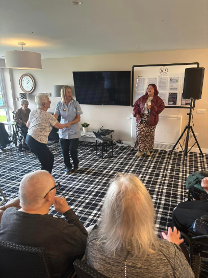 entertainment at kingsacre care home 