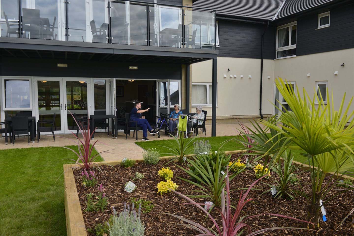 patio and garden