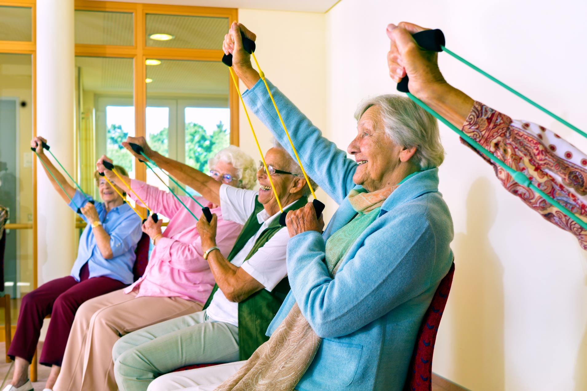 care home seated exercise activity