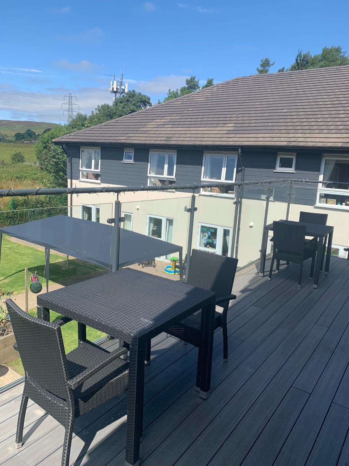 balcony with outdoor furniture